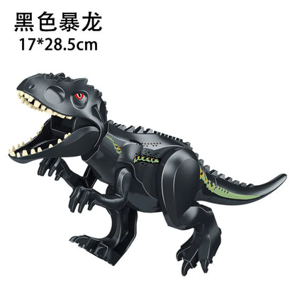 Jurassic World 3 Brutal Raptor Building Blocks Dinosaur Bricks Tyrannosaurus Indominus I-Rex Assemble Toy for Children