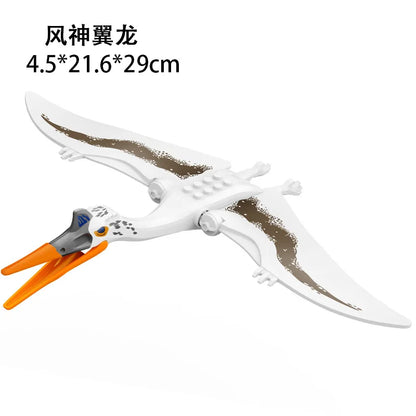 Jurassic World 3 Brutal Raptor Building Blocks Dinosaur Bricks Tyrannosaurus Indominus I-Rex Assemble Toy for Children