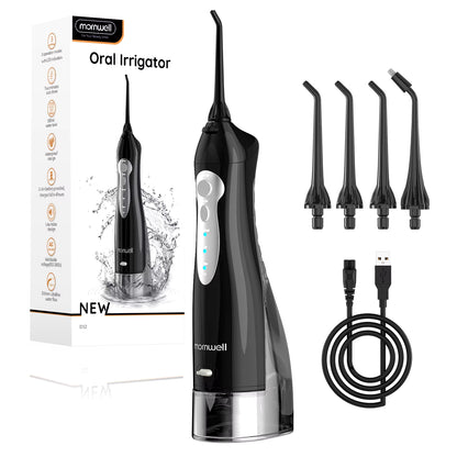 Dental Floss Portable Cordless F18 Oral Irrigator 3 Cleaning Modes Waterproof Rechargeable Dental Cleaner 4 Nozzles Clean Gums