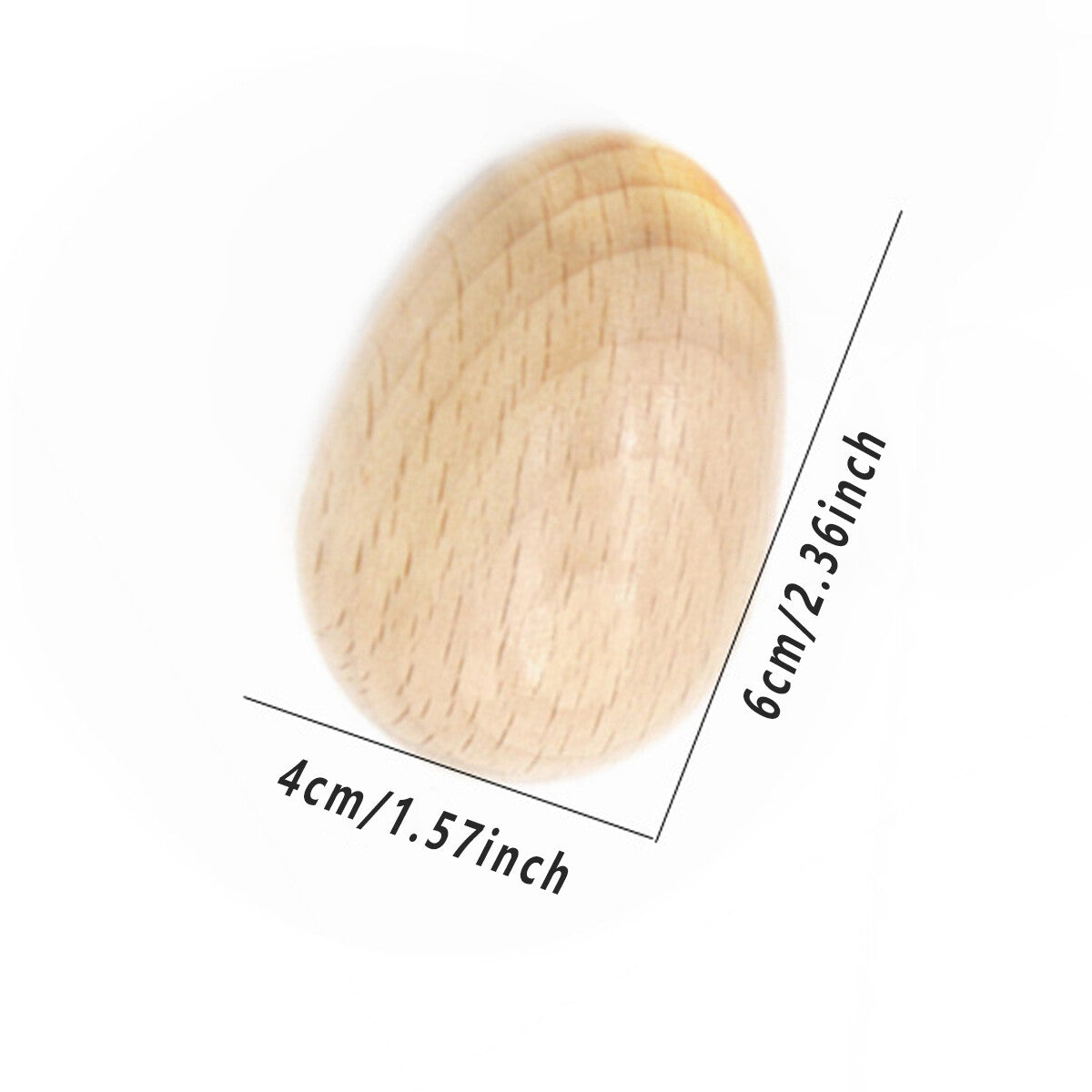 6Pc Wooden Egg Shakers Kids Musical Percussion Instruments Rhythm Rattle Toy Set