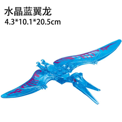 Jurassic World 3 Brutal Raptor Building Blocks Dinosaur Bricks Tyrannosaurus Indominus I-Rex Assemble Toy for Children