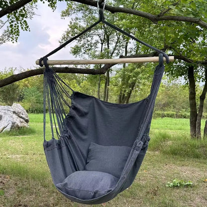 1Pc Leisure Fabric Hammock Chair Outdoor Swing Chair Hammock Dormitory Hammock Chair anti Rollover Hammock with Storage Bag