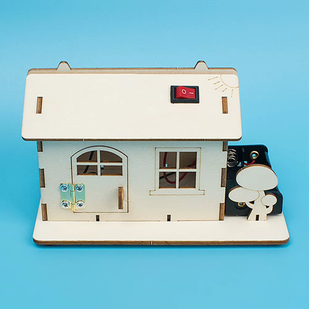 DIY Stem Toys for Children Educational Science Experiment Kit Electric Robot Wooden Puzzle Assembly Model Building for Kids