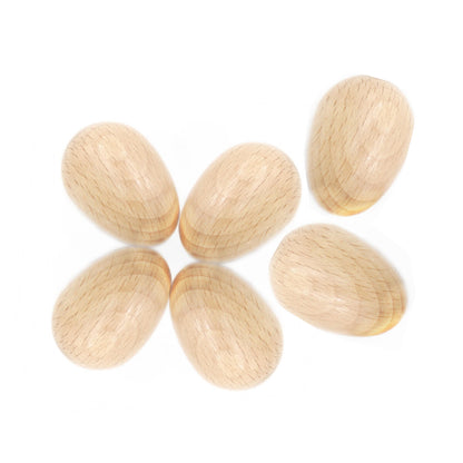 6Pc Wooden Egg Shakers Kids Musical Percussion Instruments Rhythm Rattle Toy Set