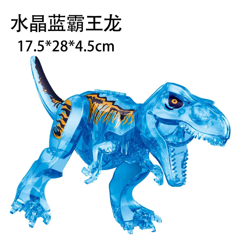 Jurassic World 3 Brutal Raptor Building Blocks Dinosaur Bricks Tyrannosaurus Indominus I-Rex Assemble Toy for Children