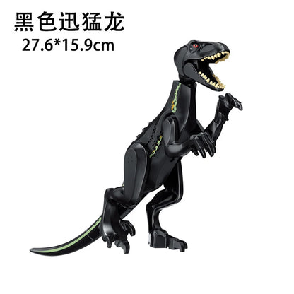 Jurassic World 3 Brutal Raptor Building Blocks Dinosaur Bricks Tyrannosaurus Indominus I-Rex Assemble Toy for Children