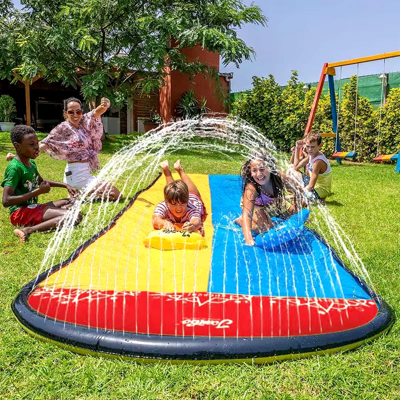 Summer Kids Inflatable Water Slide Outdoor Backyard Parent-Child Water Toys Games Center Backyard Pools Toys Children Water Park