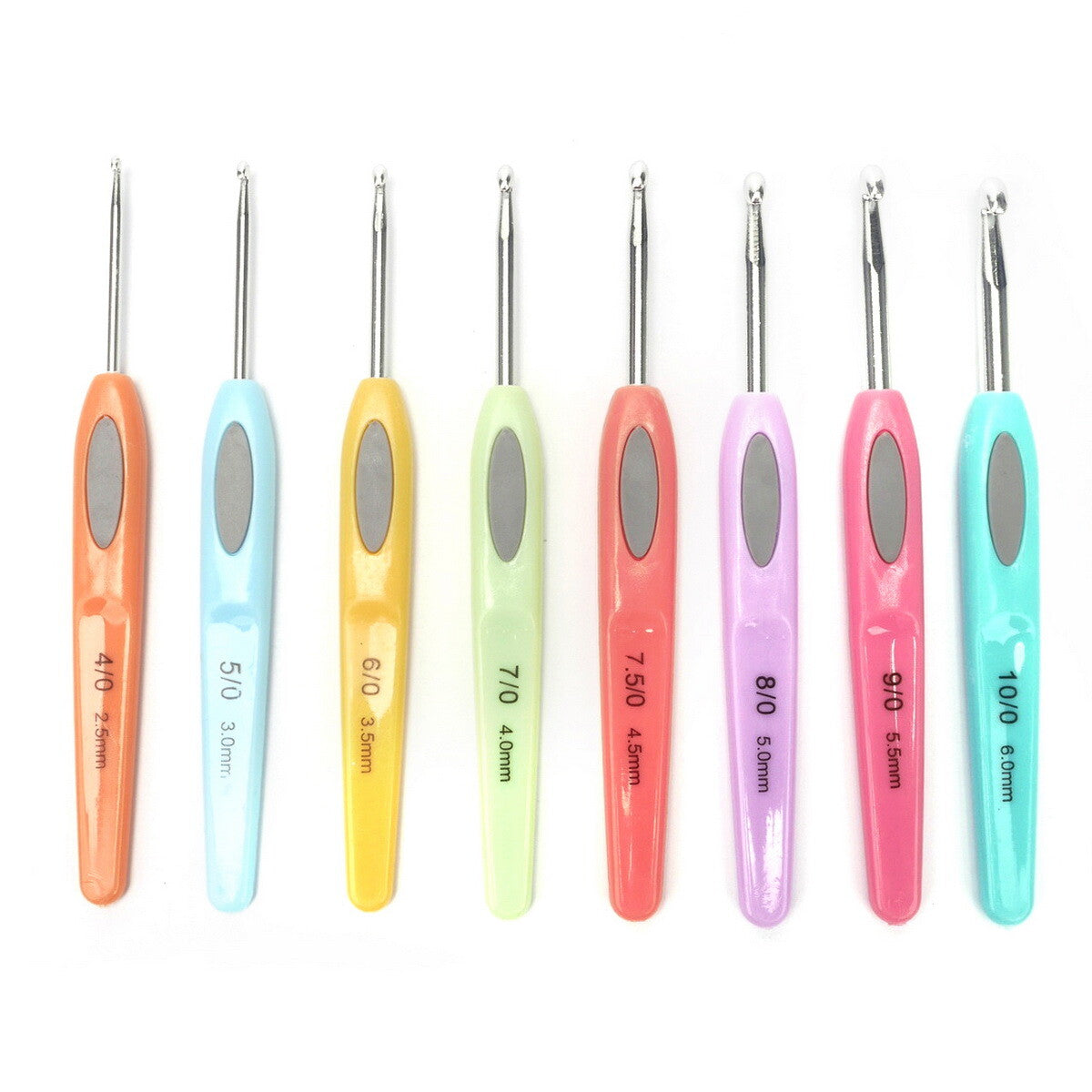 8PCS Crochet Hooks Sewing Tool Kit Yarn Knitting Needles Ergonomic Grip Set AU