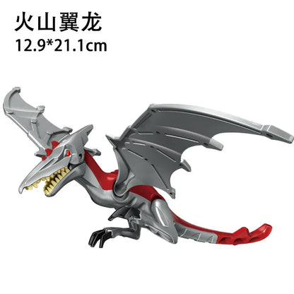 Jurassic World 3 Brutal Raptor Building Blocks Dinosaur Bricks Tyrannosaurus Indominus I-Rex Assemble Toy for Children