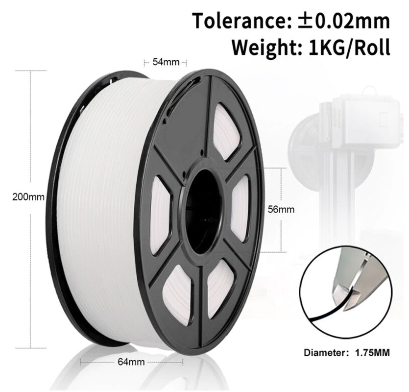 3D Printer Filament PLA PLA+ Filament Spool 1.75 Mm 1 Kg Spool Eco-Friendly
