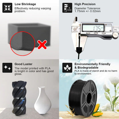 3D Printer Filament PLA PLA+ Filament Spool 1.75 Mm 1 Kg Spool Eco-Friendly