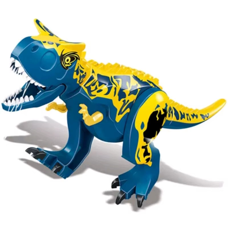 Jurassic World 3 Brutal Raptor Building Blocks Dinosaur Bricks Tyrannosaurus Indominus I-Rex Assemble Toy for Children