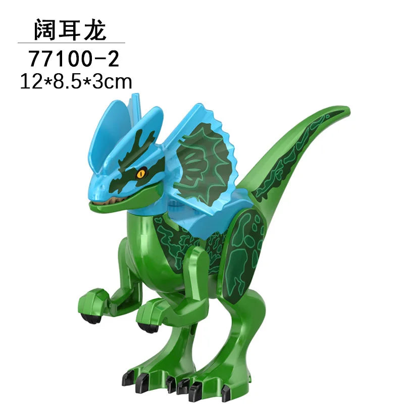 Jurassic World 3 Brutal Raptor Building Blocks Dinosaur Bricks Tyrannosaurus Indominus I-Rex Assemble Toy for Children