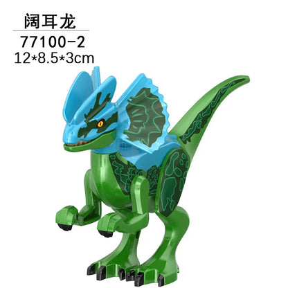 Jurassic World 3 Brutal Raptor Building Blocks Dinosaur Bricks Tyrannosaurus Indominus I-Rex Assemble Toy for Children