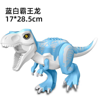 Jurassic World 3 Brutal Raptor Building Blocks Dinosaur Bricks Tyrannosaurus Indominus I-Rex Assemble Toy for Children