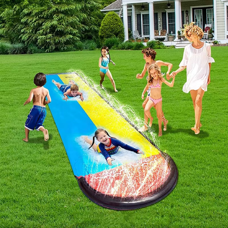 Summer Kids Inflatable Water Slide Outdoor Backyard Parent-Child Water Toys Games Center Backyard Pools Toys Children Water Park